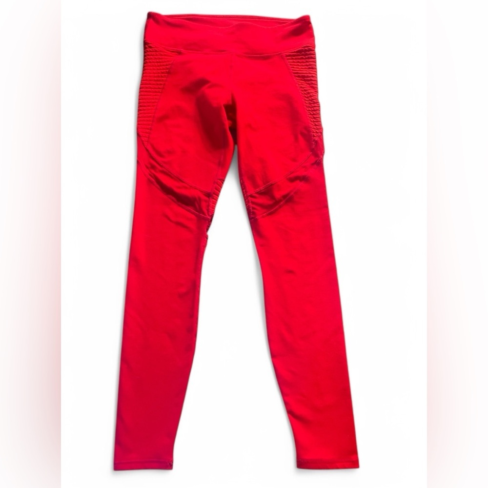 Fabletics Women’s Bright Red Leggings. Power Hold. Size Small.